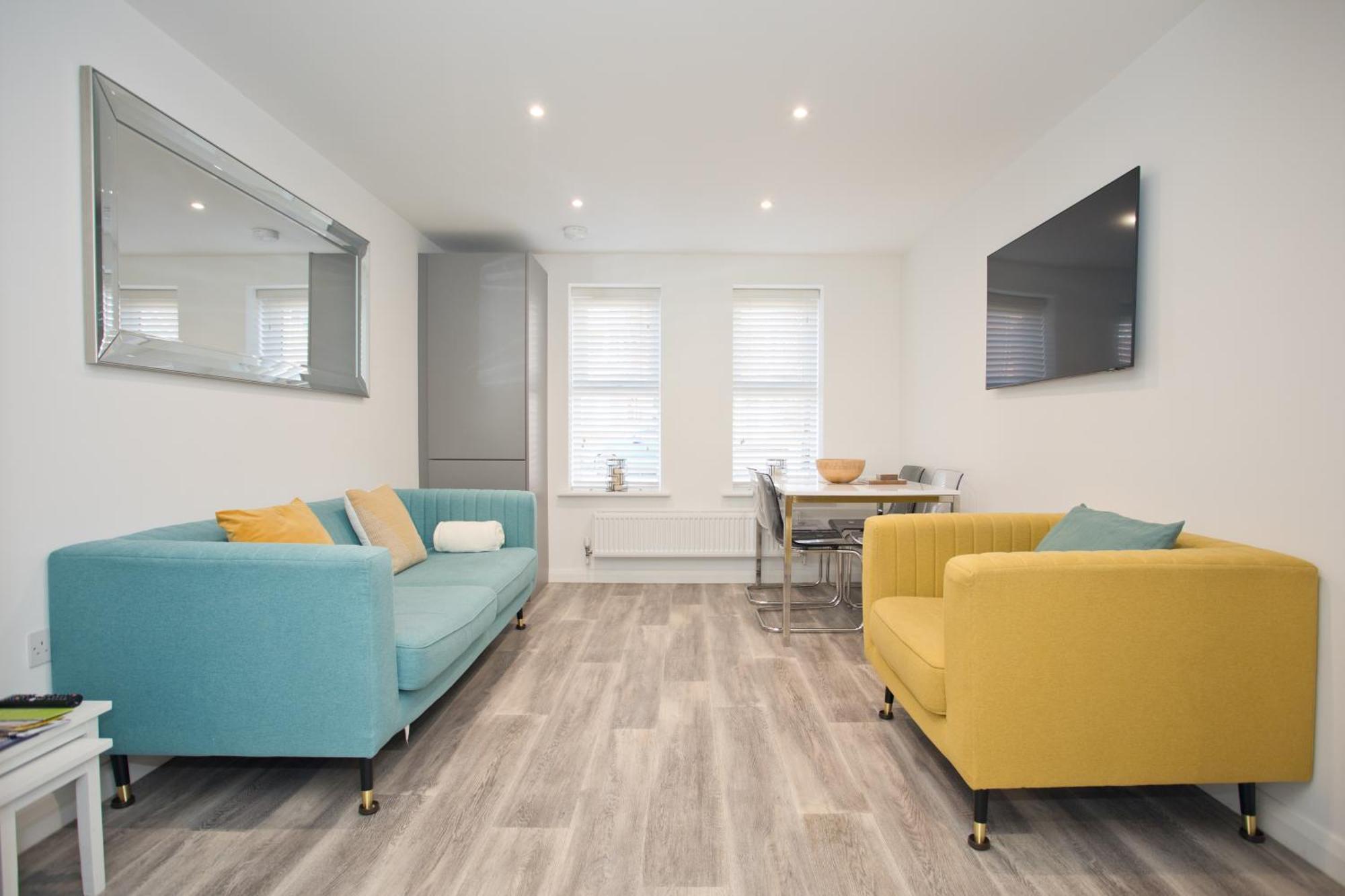 בורנמות' Sea Air - 2 Bedrooms - Parking - Mins To Beach מראה חיצוני תמונה